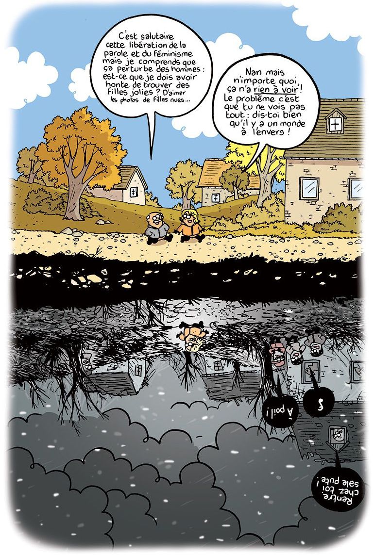 Deux discours pour deux réalités : le monde à l'endroit et le monde à l'envers