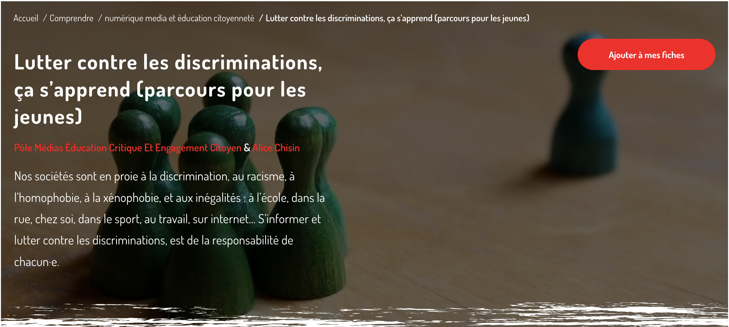 Nos sociétés sont en proie à la discrimination, au racisme, à l’homophobie, à la xénophobie, et aux inégalités : à l’école, dans la rue, chez soi, dans le sport, au travail, sur internet… S’informer et lutter contre les discriminations, est de la responsabilité de chacun·e.
