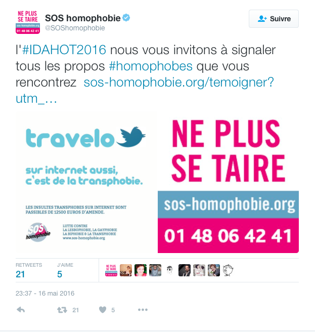 Insultes transphobes c'est un délit