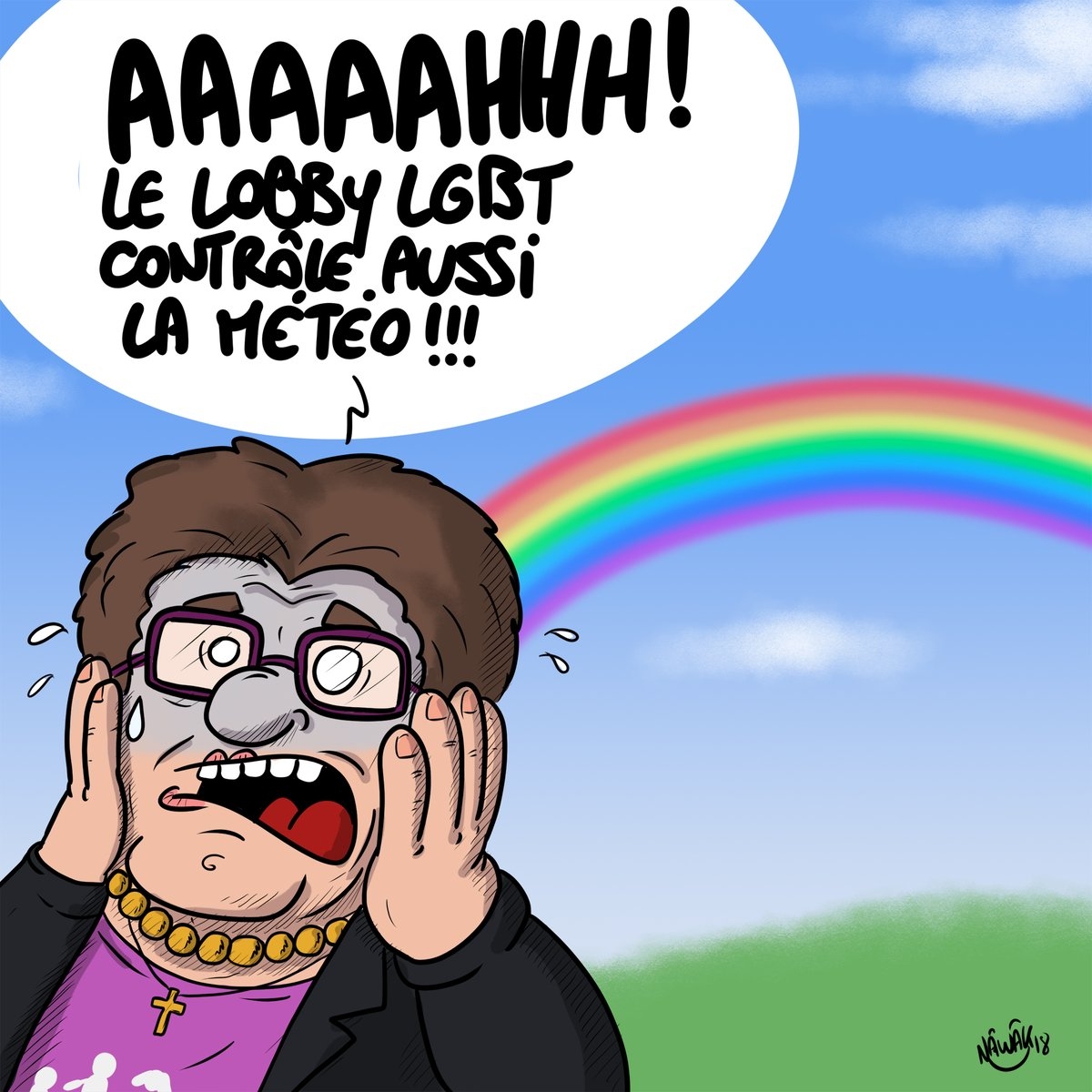 Image satirique de la communauté anti-LGBT